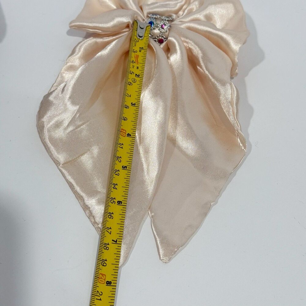 Large Satin Bow Barrettes Women Ribbon Hair Clips Hairpins for Styling - Picture 13 of 16